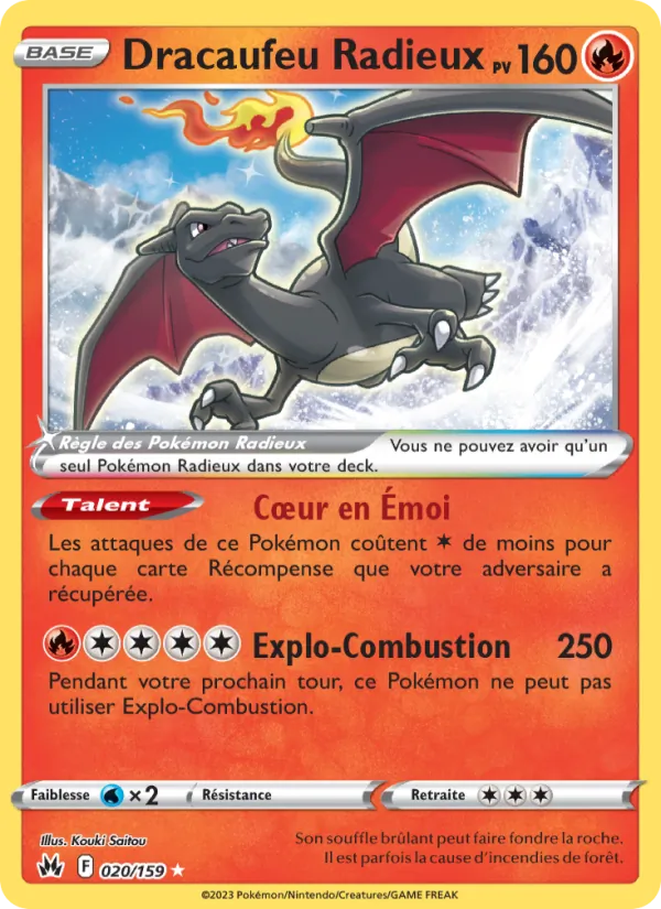 Dracaufeu Radieux (Crown Zenith #020/159)