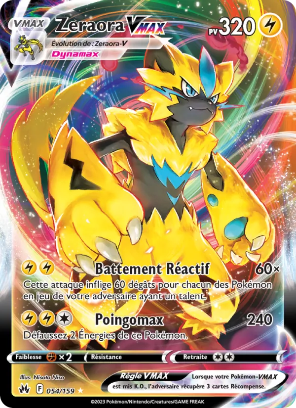 Zeraora VMAX (Zénith Suprême #054/159)