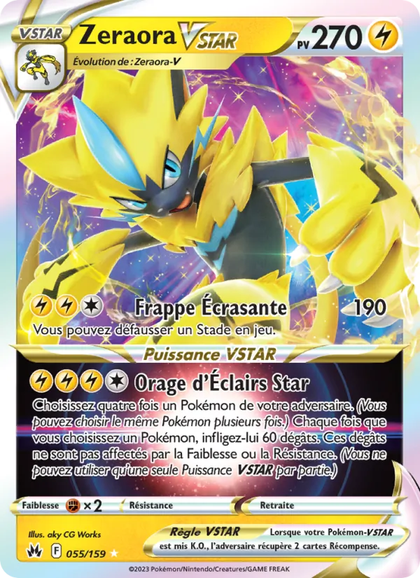 Zeraora VSTAR (Crown Zenith #055/159)
