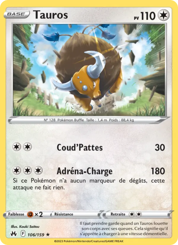 Tauros (Crown Zenith #106/159)