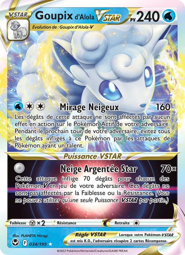 Goupix d'Alola VSTAR (Silver Tempest #034/195)