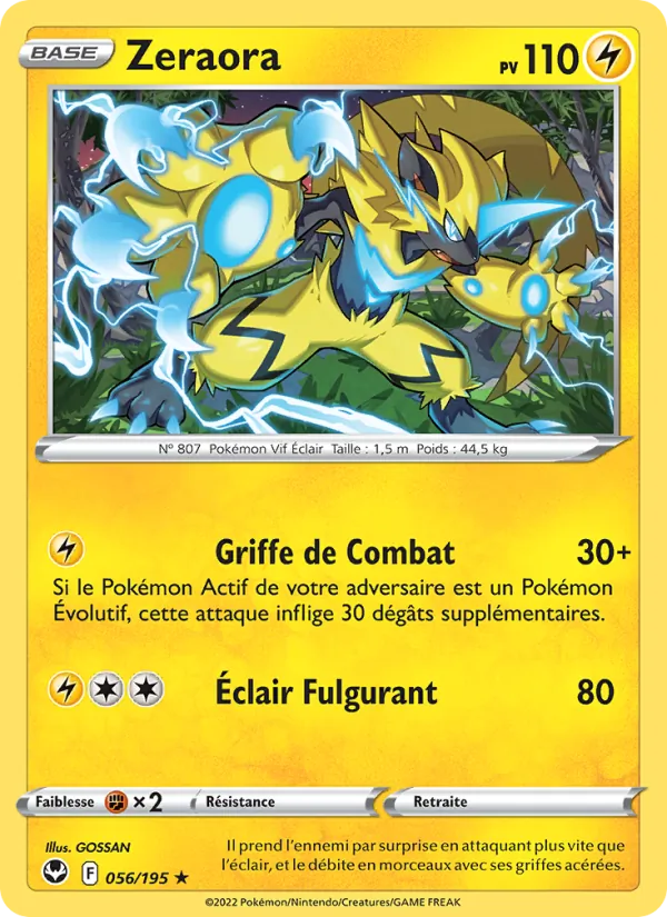 Zeraora (Silver Tempest #056/195)