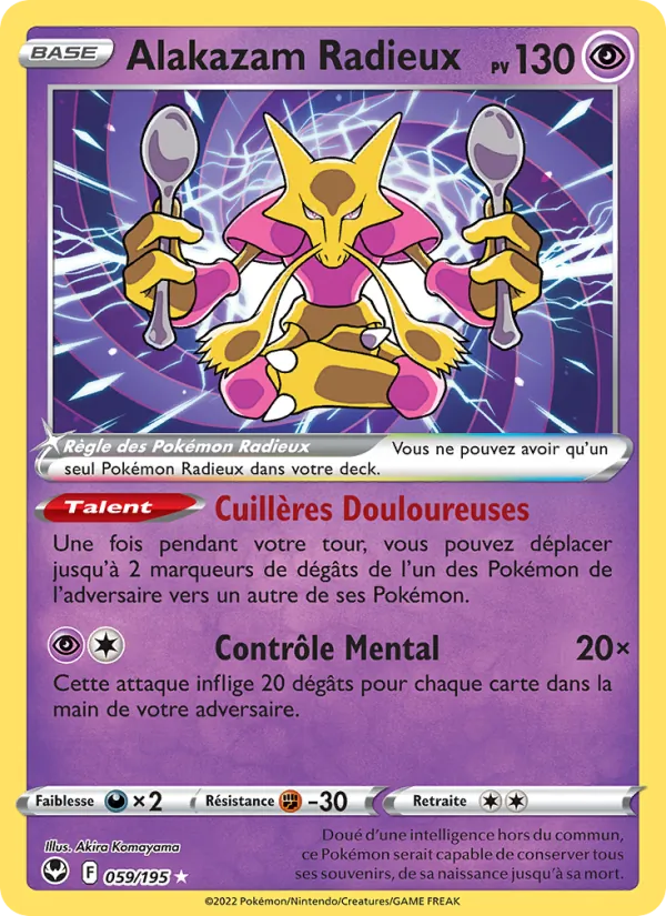 Alakazam Radieux (Tempête Argentée #059/195)
