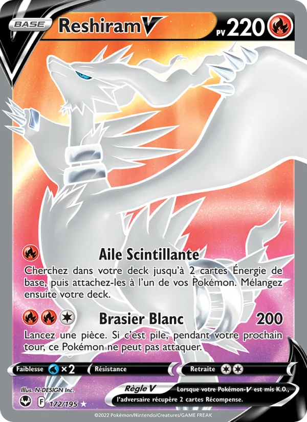 Reshiram V (Tempête Argentée #172/195)