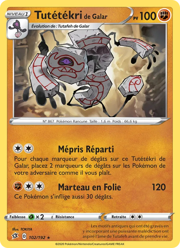 Tutétékri de Galar (Clash des Rebelles #102/192)