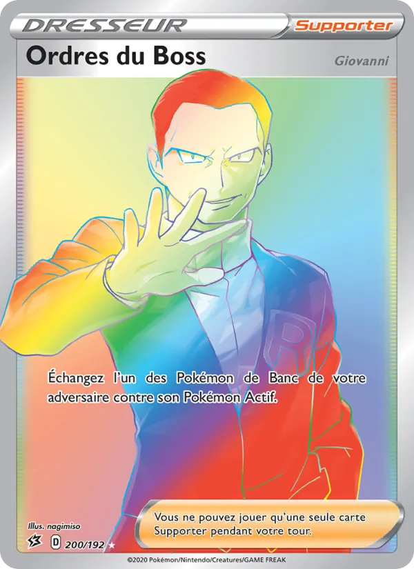 Ordres du Boss (Giovanni) (Rebel Clash #200/192)