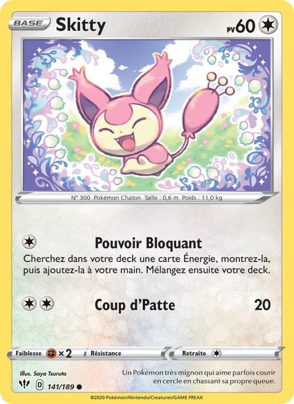 Skitty (Ténèbres Embrasées #141/189)