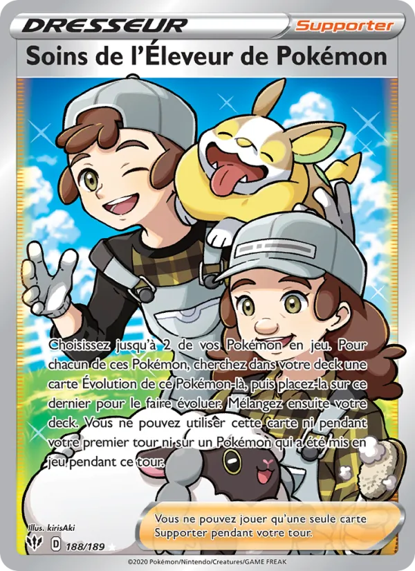 Soins de l'Éleveur de Pokémon (Ténèbres Embrasées #188/189)