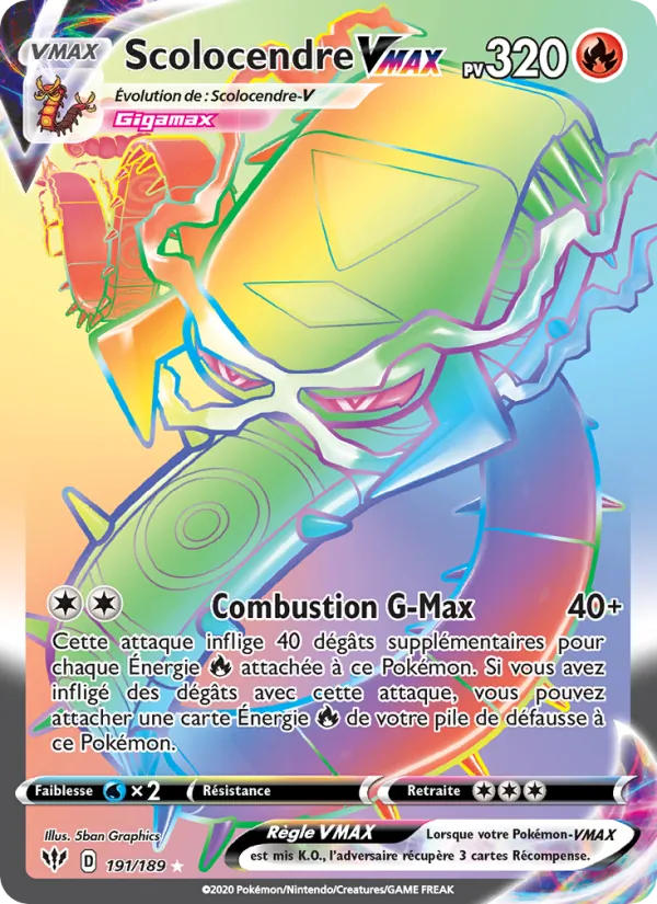 Scolocendre VMAX (Darkness Ablaze #191/189)