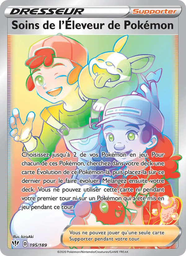 Soins de l'Éleveur de Pokémon (Ténèbres Embrasées #195/189)