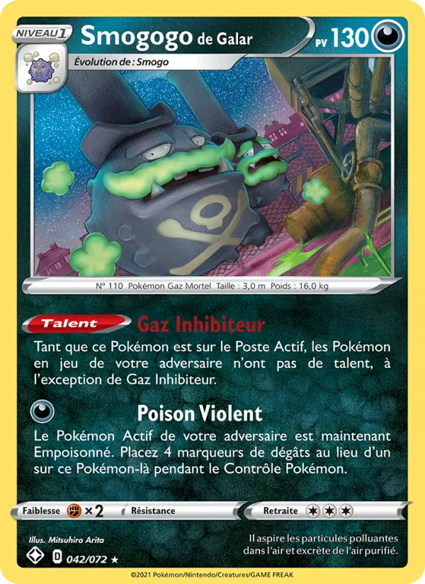 Smogogo de Galar (Shining Fates #42/72)