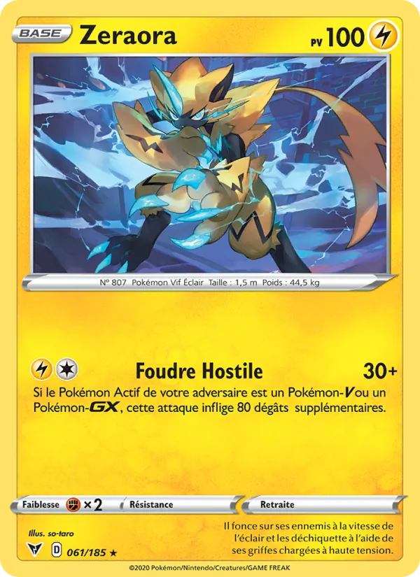 Zeraora (Voltage Éclatant #61/185)