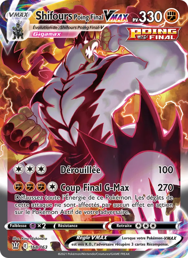 Shifours Poing Final VMAX (Battle Styles #168/163)