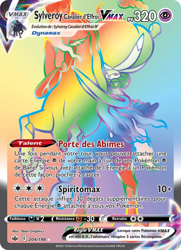 Sylveroy Cavalier d'Effroi VMAX (Chilling Reign #204/198)