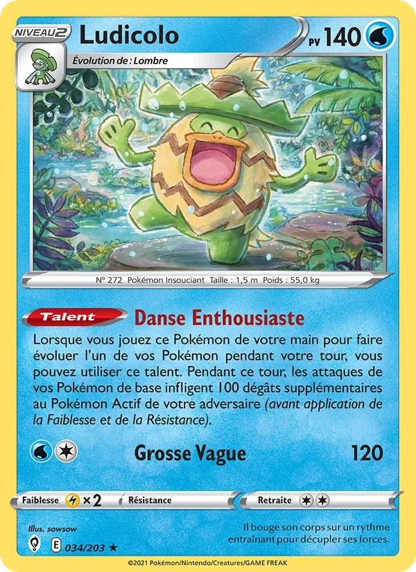 Ludicolo (Évolution Céleste #34/203)