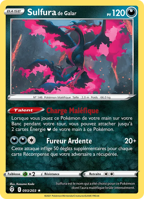 Sulfura de Galar (Évolution Céleste #93/203)