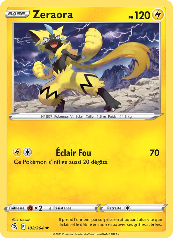 Zeraora (Fusion Strike #102/264)