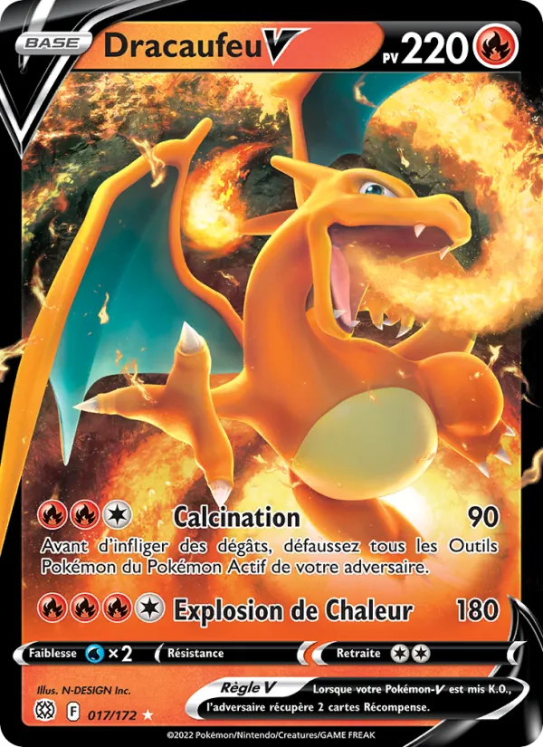 Dracaufeu V (Stars Étincelantes #017/172)