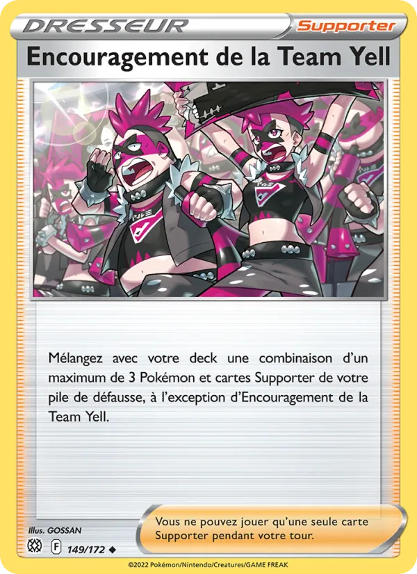 Encouragement de la Team Yell (Brilliant Stars #149/172)