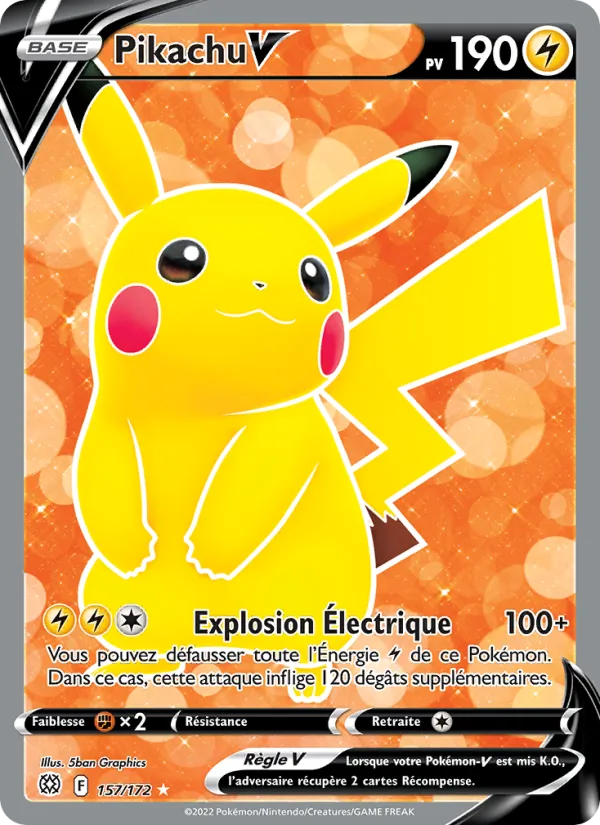 Pikachu V (Stars Étincelantes #157/172)