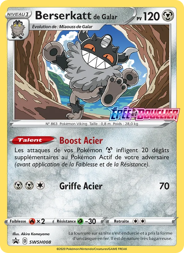 Berserkatt de Galar (Promo SWSH #SWSH008/307)
