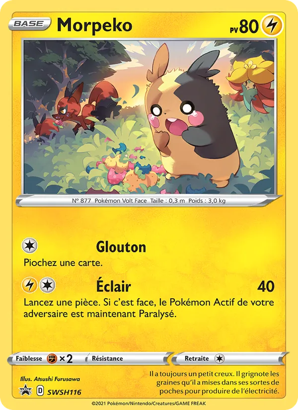 Morpeko (SWSH Black Star Promos #SWSH116/307)