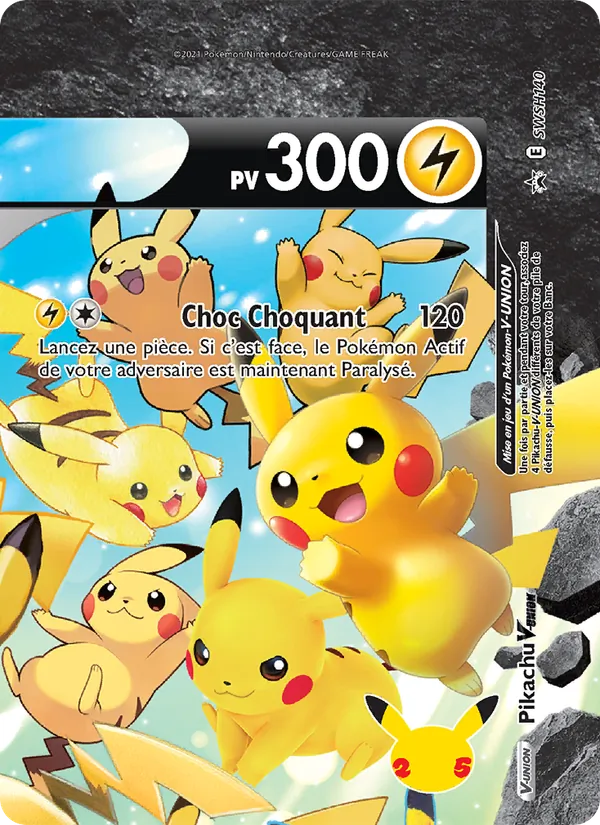 Pikachu V-UNION (SWSH Black Star Promos #SWSH140/307)