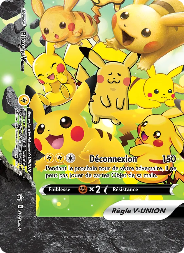 Pikachu V-UNION (SWSH Black Star Promos #SWSH141/307)