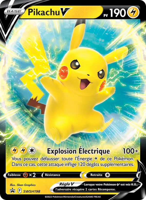 Pikachu V (SWSH Black Star Promos #SWSH198/307)
