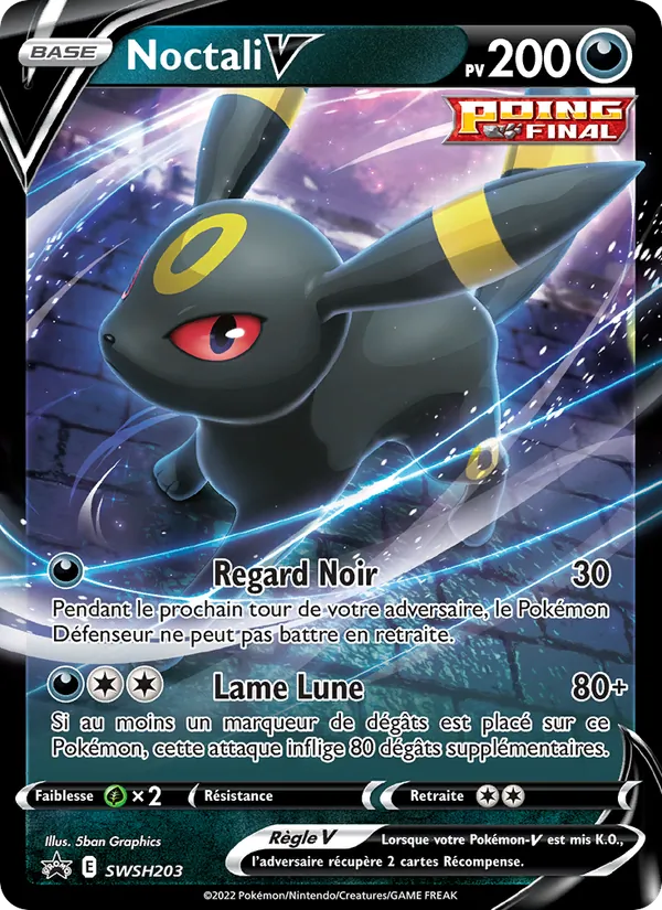 Noctali V (SWSH Black Star Promos #SWSH203/307)