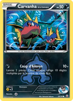 Carvanha de la Team Aqua (Double Danger #20/34)