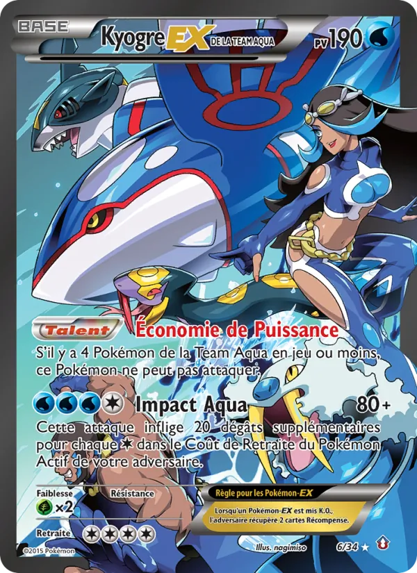 Kyogre-EX de la Team Aqua (Double Danger #6/34)