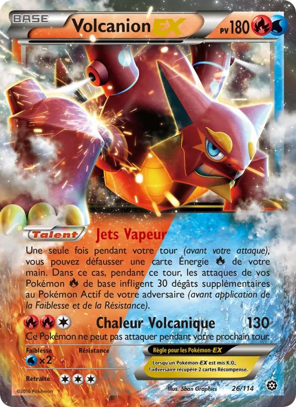 Volcanion EX (Offensive Vapeur #26/114)