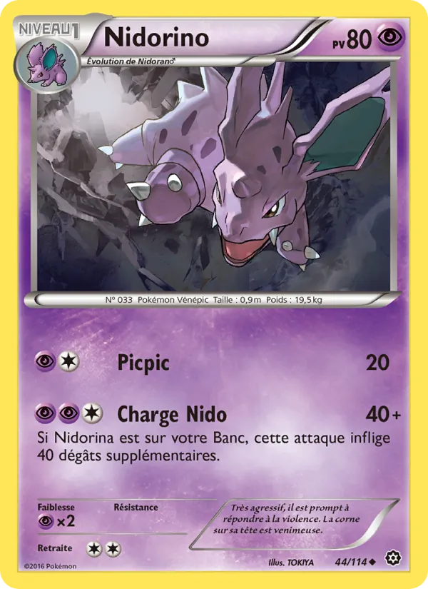 Nidorino (Offensive Vapeur #44/114)