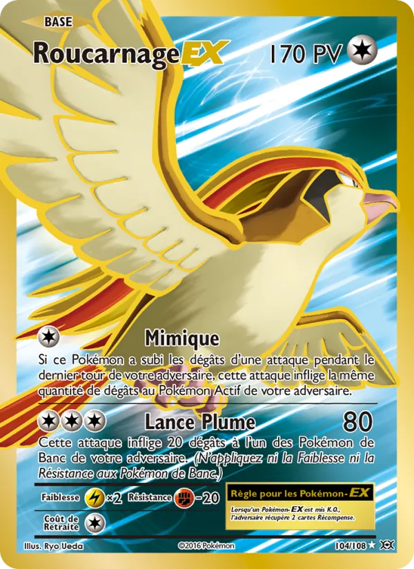 Roucarnage EX (Évolutions #104/108)