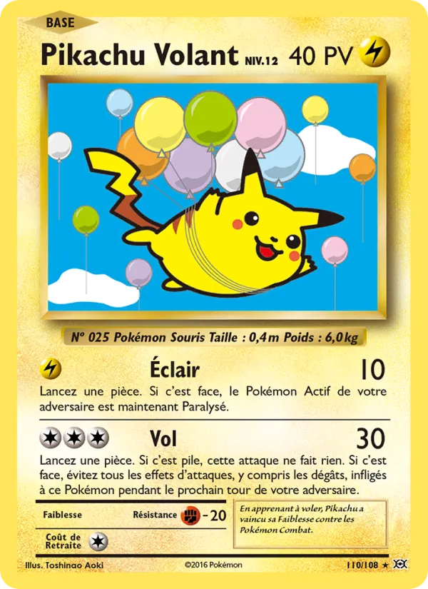 Pikachu Volant (Évolutions #110/108)