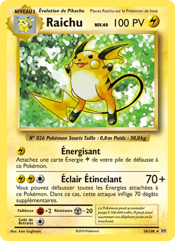Raichu (Évolutions #36/108)