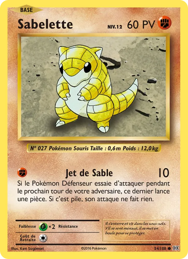 Sabelette (Évolutions #54/108)