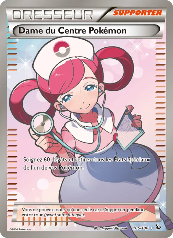Dame du Centre Pokémon (Étincelles #105/106)