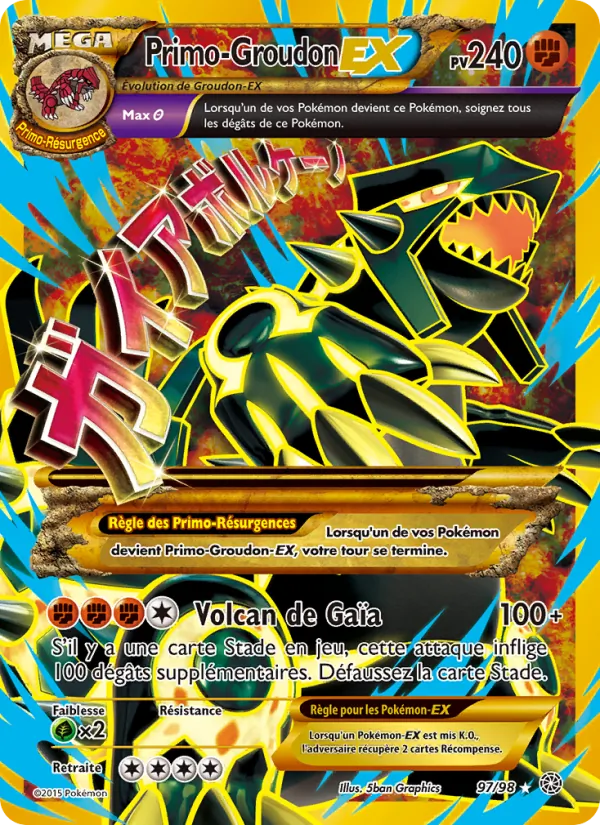 Primo-Groudon EX (Origines Antiques #97/98)