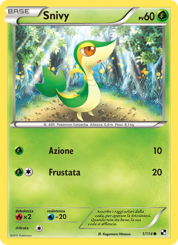 Snivy (Nero e Bianco #1/114)