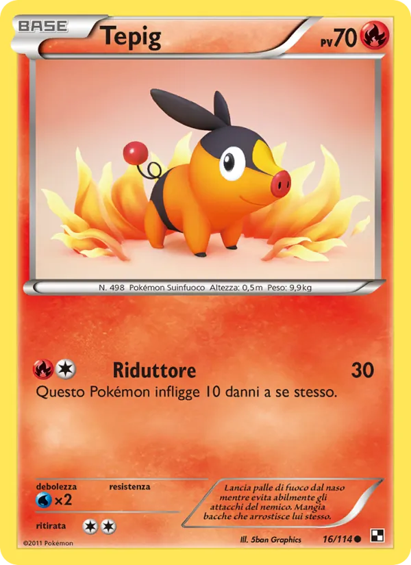 Tepig (Nero e Bianco #16/114)