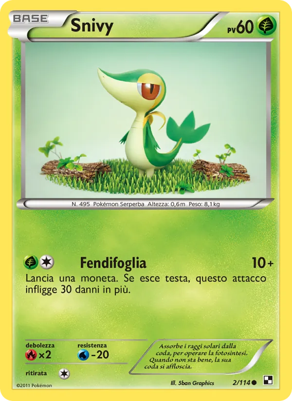 Snivy (Nero e Bianco #2/114)
