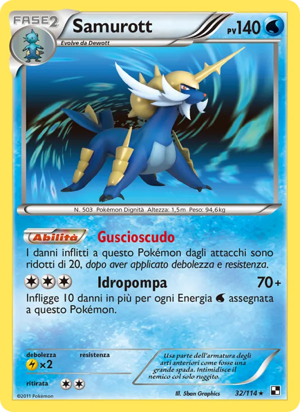 Samurott (Nero e Bianco #32/114)