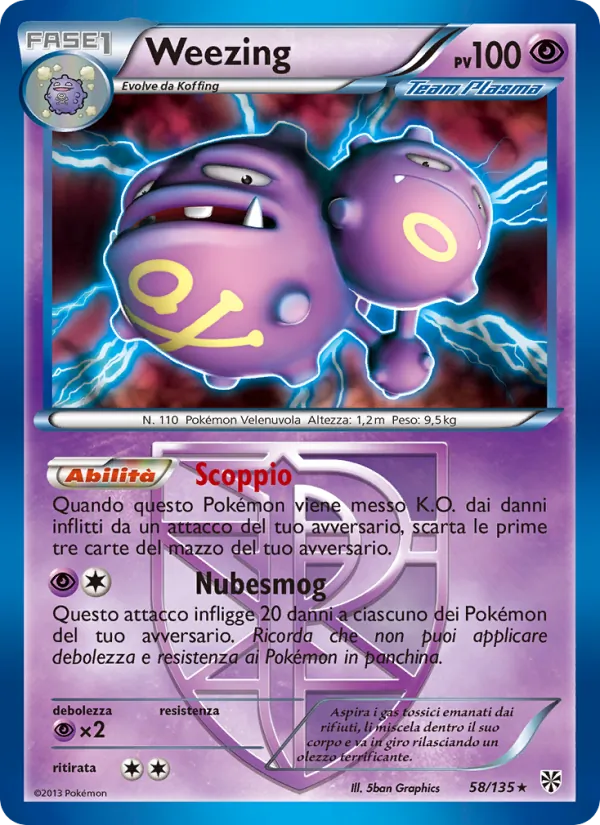 Weezing (Uragano Plasma #58/135)