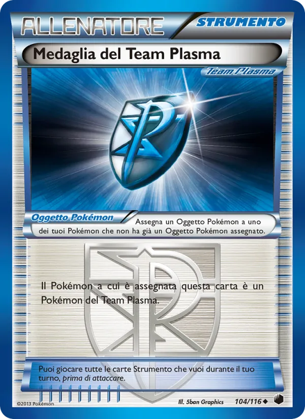 Medaglia Team Plasma (Glaciazione Plasma #104/116)