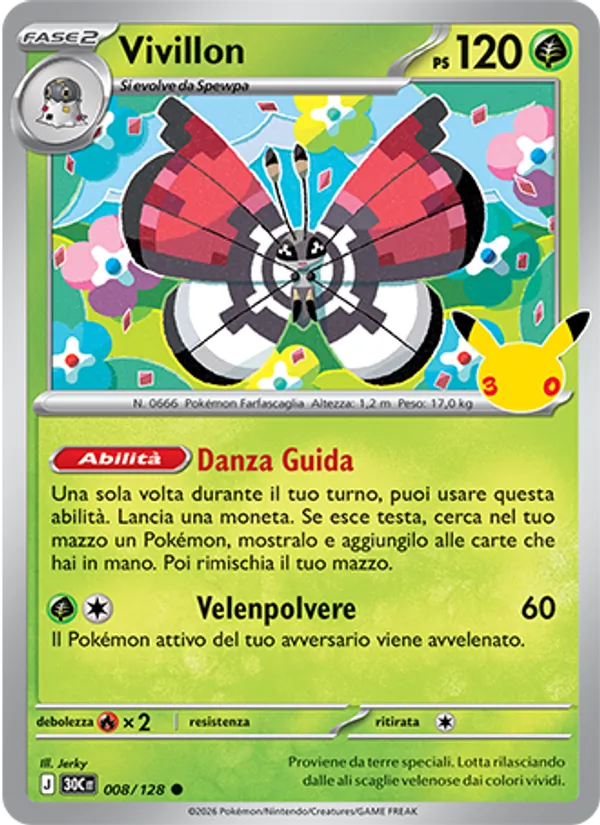 Vivillon (30° Anniversario #008/128)
