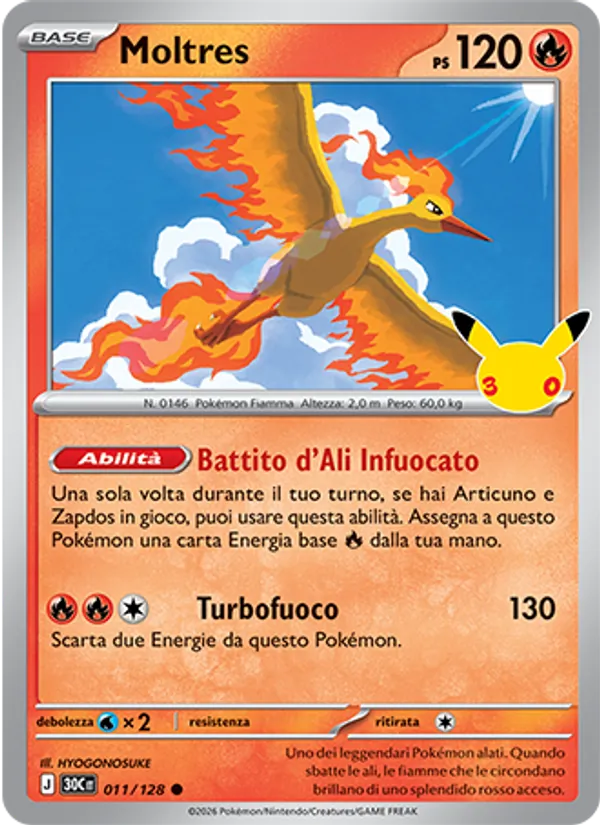 Moltres (30th Celebration #011/128)