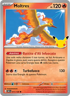 Moltres (30° Anniversario #011/128)