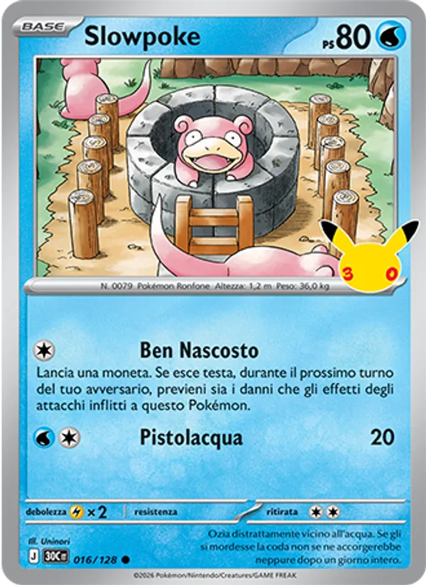 Slowpoke (30° Anniversario #016/128)